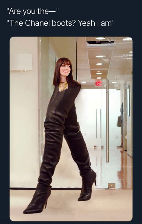 are you wearing the chanel boots gif